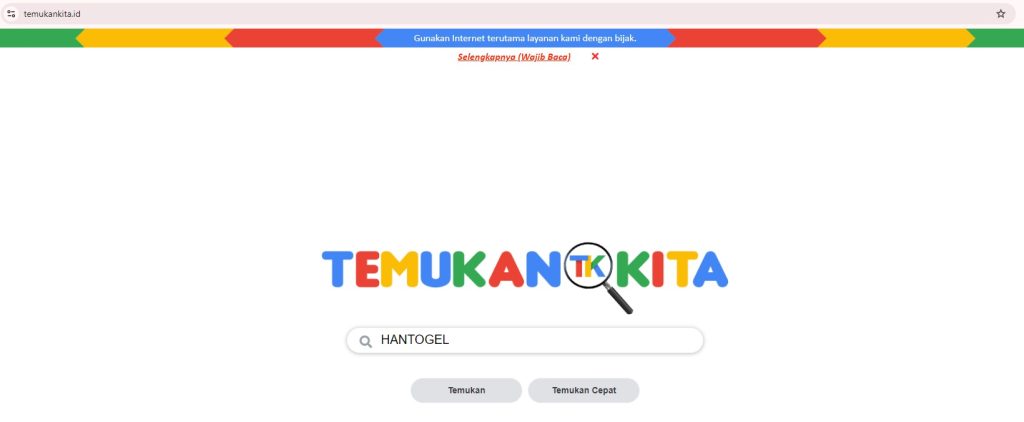 Kegunaan Temukankita.id