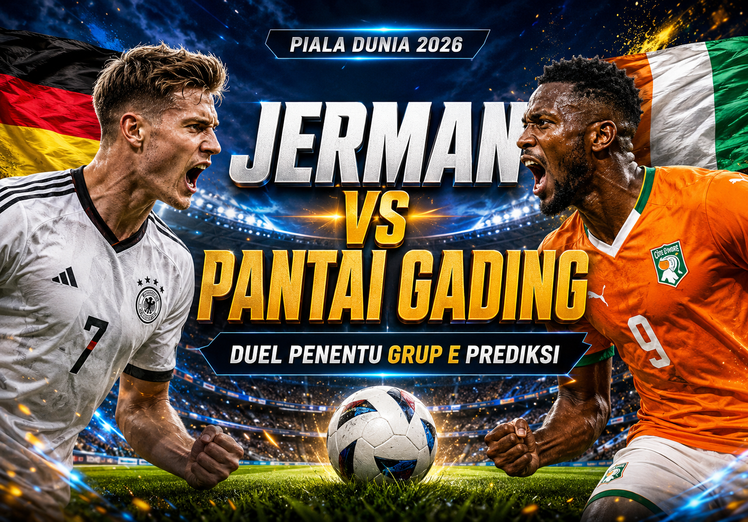 Jerman vs Pantai Gading: Duel Penentu Grup E Prediksi