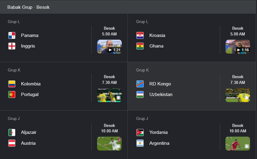 Prediksi Skor Piala Dunia 2026 Tanggal 28 Juni 2026